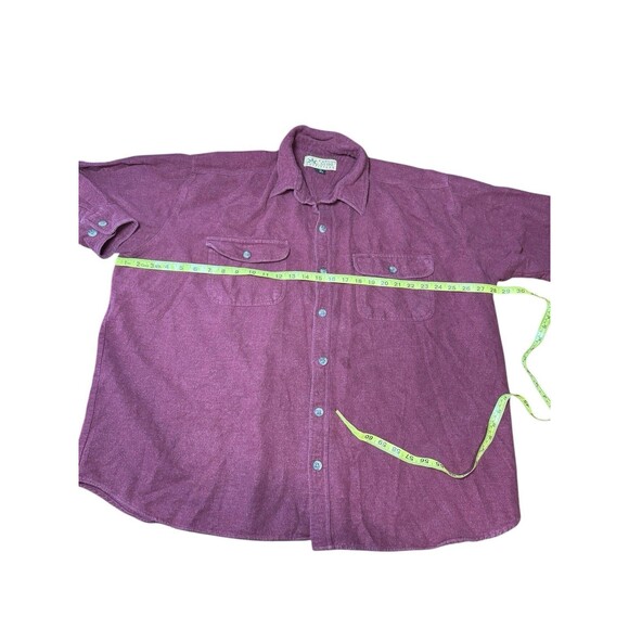 90s Canyon Guide Outfitters Maroon Red Western Button Up Shirt Mens 2XL - Picture 4 of 6